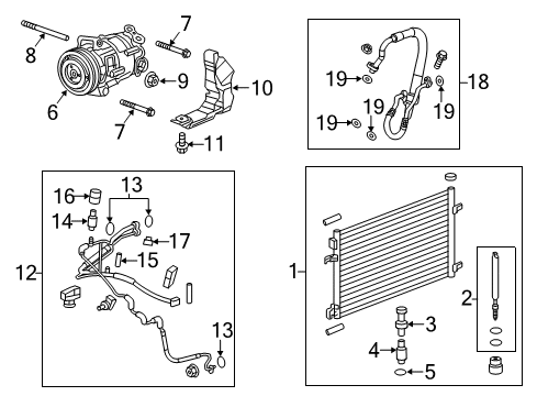 2019 Chevy Impala Suction Hose Diagram for 84242396