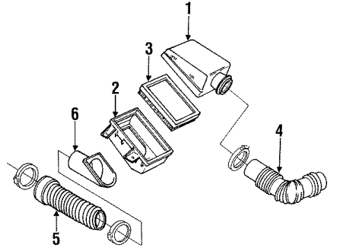 1990 Pontiac Grand Prix Air Cleaner Assembly Diagram for 12397762