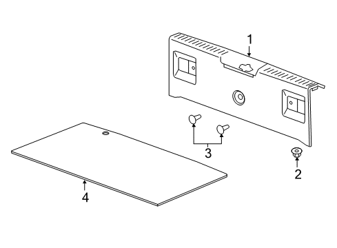 2022 Chevy Spark Interior Trim - Rear Body Diagram