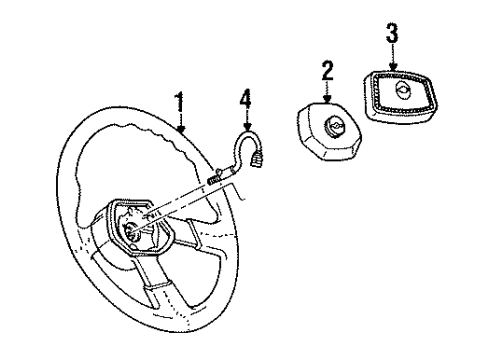 1994 Chevy Cavalier Steering Column, Steering Wheel Diagram