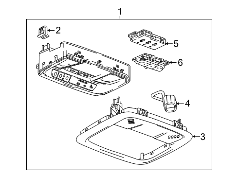 2018 Chevy Malibu Overhead Console Diagram