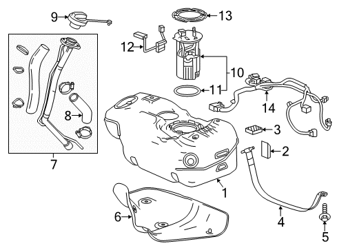 2022 Chevy Spark Fuel System Components Diagram