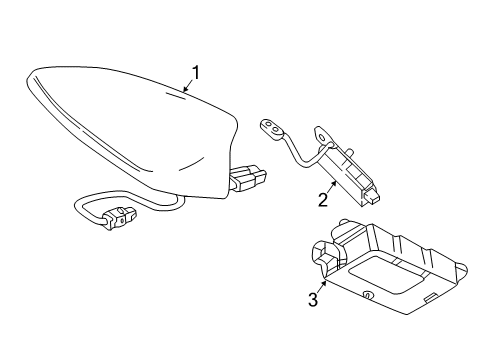 2018 Buick Regal TourX Antenna & Radio Diagram