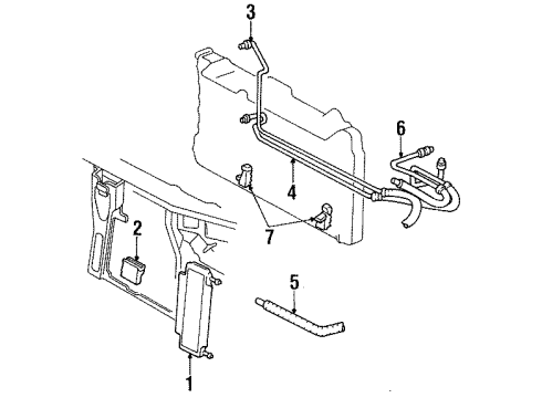 1997 Cadillac DeVille Trans Oil Cooler Diagram