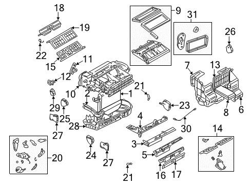 2002 Buick Rendezvous HVAC Case Diagram 2 - Thumbnail