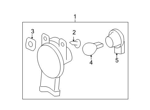 2006 Pontiac Grand Prix Park & Signal Lamps Diagram