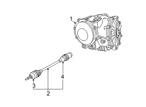 2007 Cadillac XLR Axle & Differential - Rear Diagram