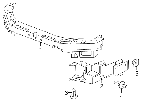 2007 Pontiac G6 Radiator Support Diagram