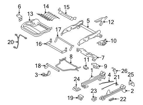 Bushing, Transmission Front Servo, Driver Side Diagram for 8629961