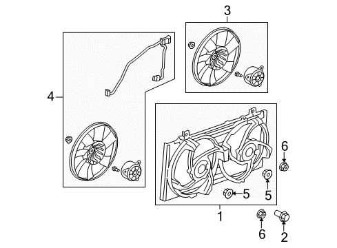 2010 Chevy Camaro Cooling System, Radiator, Water Pump, Cooling Fan Diagram 3 - Thumbnail