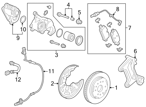 2023 GMC Canyon ABS Sensor, Rear Passenger Side Diagram for 86786757