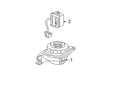 2004 Cadillac DeVille Blower Motor & Fan Diagram