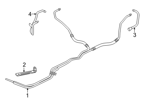 2019 Chevy Suburban Tube Assembly Diagram for 84305556