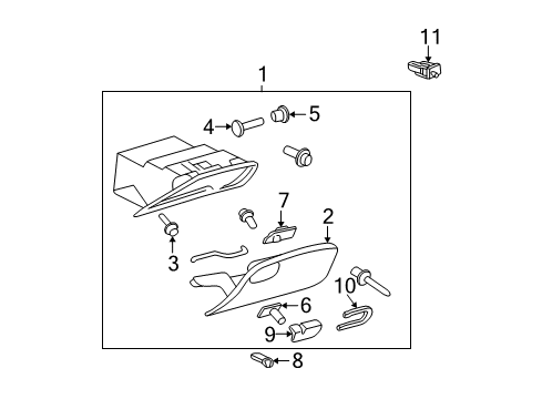 2004 Oldsmobile Alero Glove Box Diagram