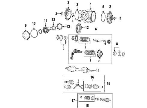 2011 Chevy Corvette Rear Axle, Axle Shafts & Joints, Differential, Drive Axles, Propeller Shaft Diagram