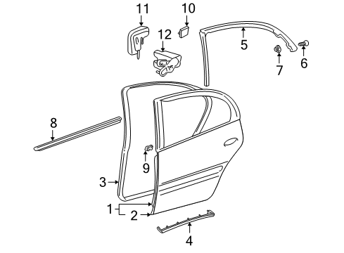 2004 Pontiac Bonneville Rear Door Diagram
