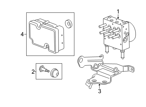 2012 Chevy Captiva Sport ABS Components Diagram