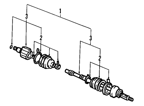 1988 Chevy Sprint Boots Diagram for 96056783