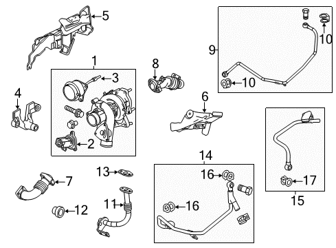 Shield, Exhaust Manifold, Lower Diagram for 12590208