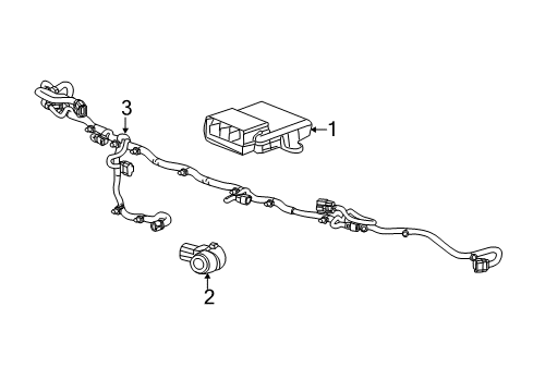2016 Cadillac CT6 Parking Aid Diagram 2 - Thumbnail