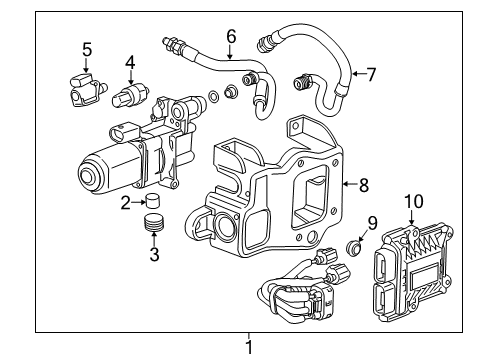 2018 Cadillac ATS Pressure Sensor Diagram for 23154577