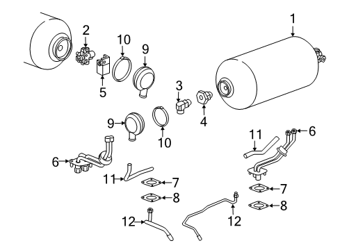 2015 Chevy Impala Fuel Tank Diagram for 23271790