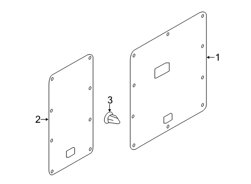 2016 Chevy City Express Interior Trim - Back Door Diagram