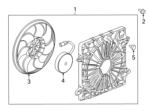 2018 Buick Enclave Cooling System, Radiator, Water Pump, Cooling Fan Diagram