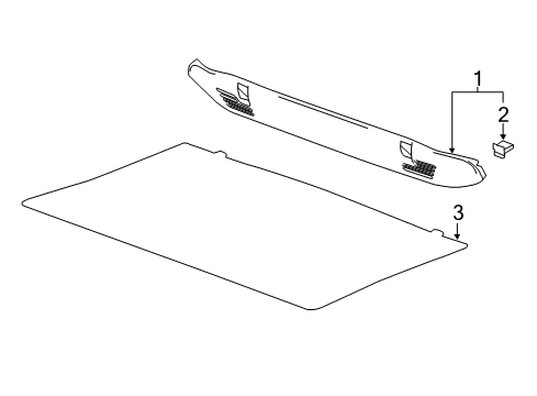 2013 Chevy Spark Interior Trim - Rear Body Diagram