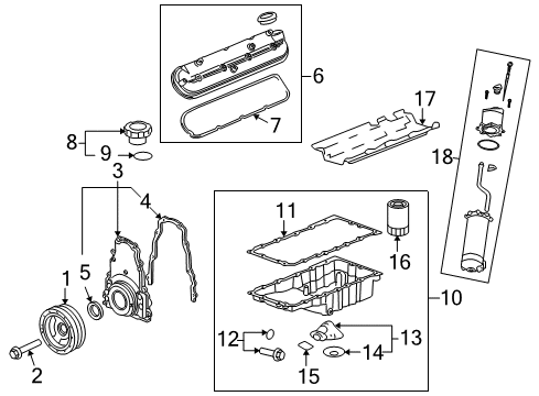 2012 Chevy Corvette Engine Parts & Mounts, Timing, Lubrication System Diagram 3 - Thumbnail