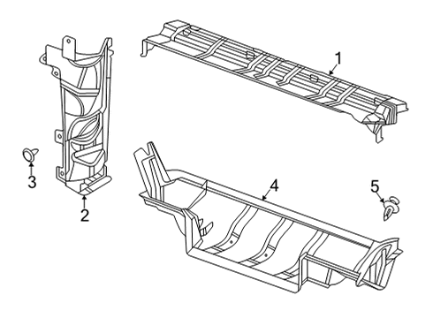 2023 GMC Sierra 2500 HD Splash Shields Diagram 3 - Thumbnail