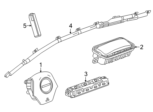 2017 Chevy Camaro Air Bag Components Diagram