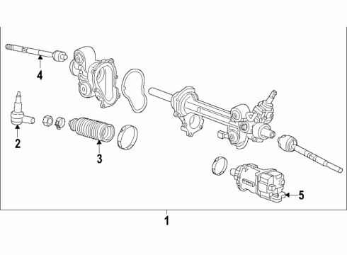 2018 Buick Enclave Steering Column & Wheel, Steering Gear & Linkage Diagram