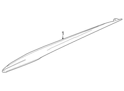 2023 Chevy Corvette Exterior Trim - Pillars Diagram 3 - Thumbnail