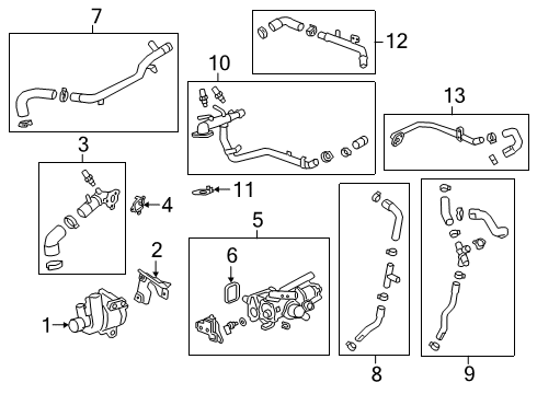 2019 Cadillac CT6 Water Pump Assembly Diagram for 55506791