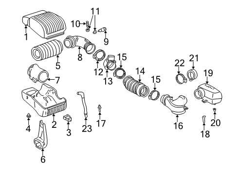 1997 GMC K1500 Knock Sensor Diagram for 10456075