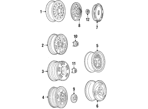 1985 Oldsmobile Calais Emblem Diagram for 22520008
