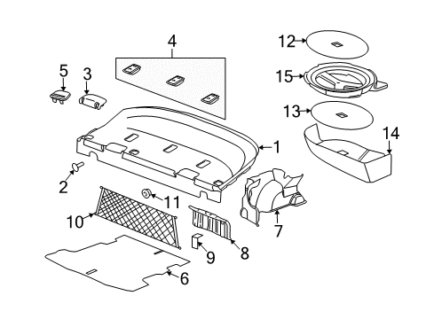 2007 Pontiac G5 Interior Trim - Rear Body Diagram