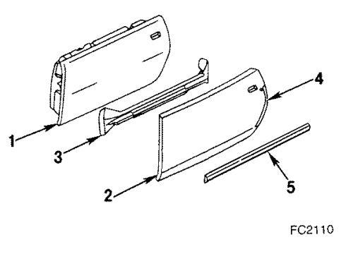1984 Pontiac Firebird Mirror Glass, Driver Side Diagram for 20318502