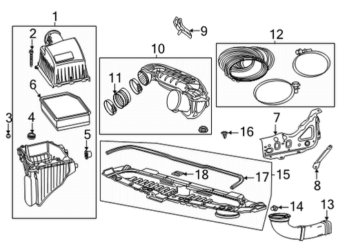2021 GMC Yukon Air Intake Diagram