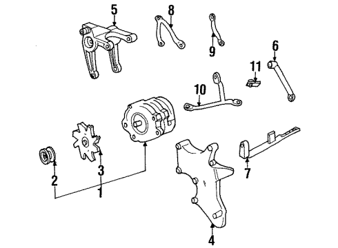 2000 Pontiac Firebird Alternator Diagram 2 - Thumbnail