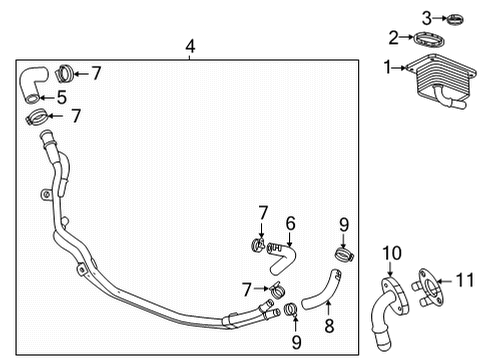 2023 Chevy Trailblazer Engine Oil Cooler Diagram