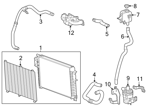 2023 Cadillac Escalade ESV Intercooler Diagram