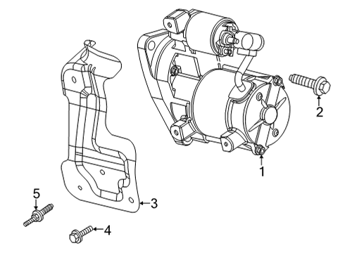 2024 GMC Sierra 3500 HD Starter Diagram