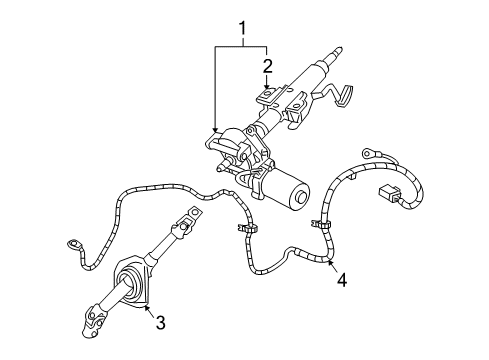 2006 Pontiac Torrent Steering Column & Wheel, Steering Gear & Linkage Diagram 2 - Thumbnail