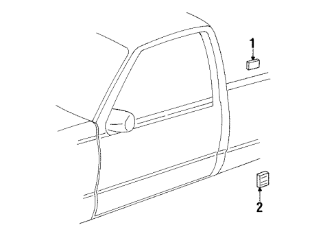 1989 Chevy C3500 Nameplate Diagram for 15646973