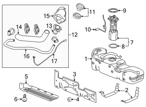 2012 GMC Sierra 2500 HD Fuel Supply Diagram
