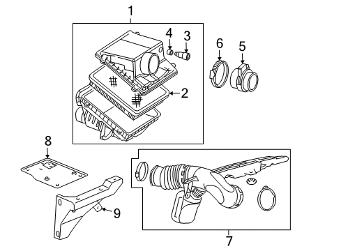 2011 GMC Sierra 1500 Air Intake Diagram