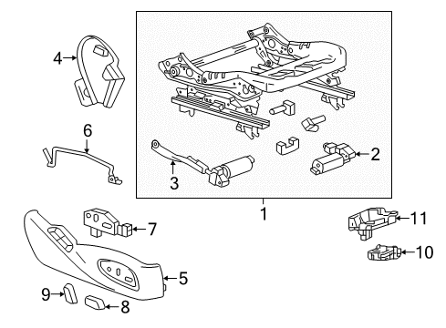 2017 Chevy Camaro Tracks & Components Diagram