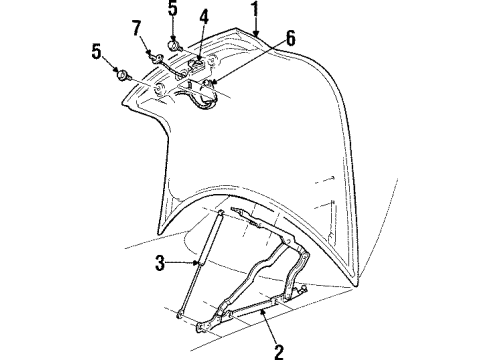 1999 Cadillac Catera Trunk Diagram